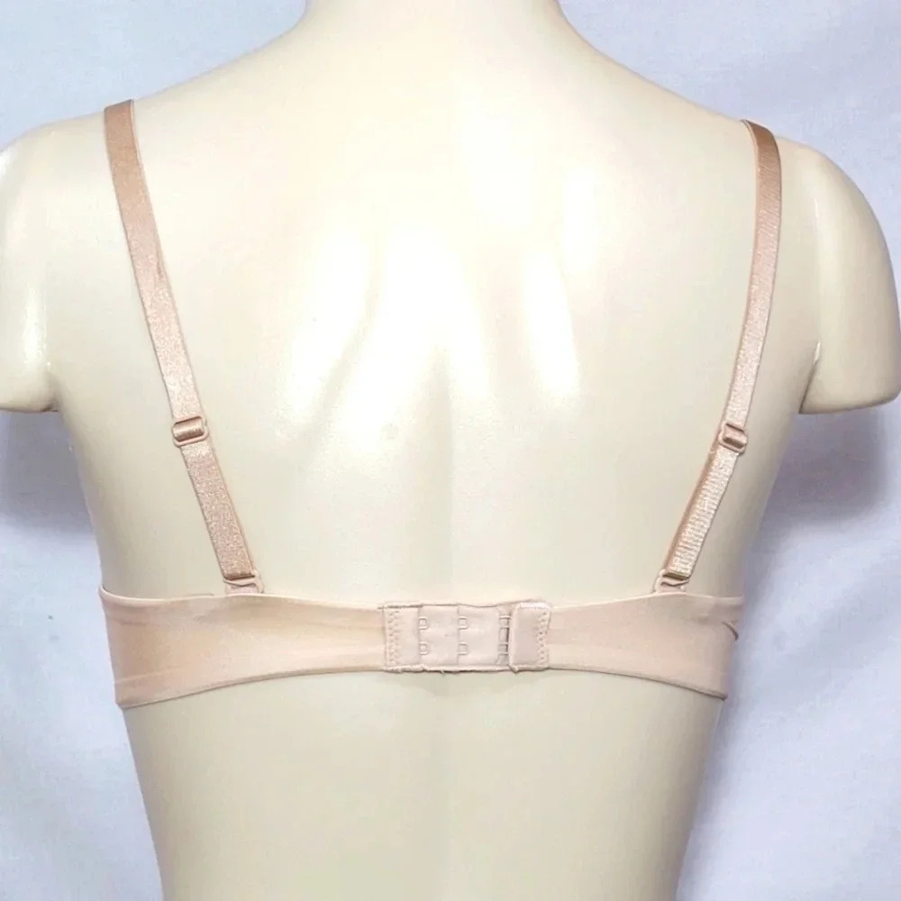 34A Lily of France 2175300 Smooth & Sleek Push Up Underwire Bra Nude New with T - Picture 4 of 5